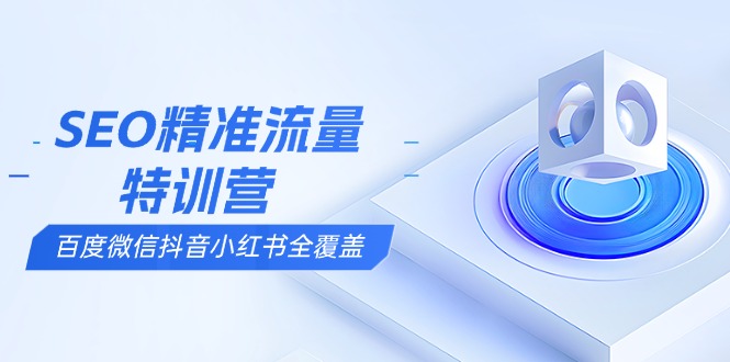 SEO精准流量特训营，百度微信抖音小红书全覆盖，带你搞懂搜索优化核心技巧-大熊网创