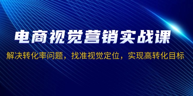 电商视觉营销实战课，解决转化率问题，找准视觉定位，实现高转化目标-大熊网创