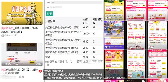 美团神券/神会员_入门级教程，外卖券膨胀推广项目【蓝海市场攻略】-大熊网创