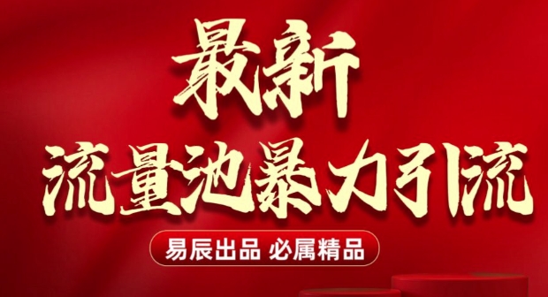 最新“流量池”无门槛暴力引流(全网首发)日引500+-大熊网创