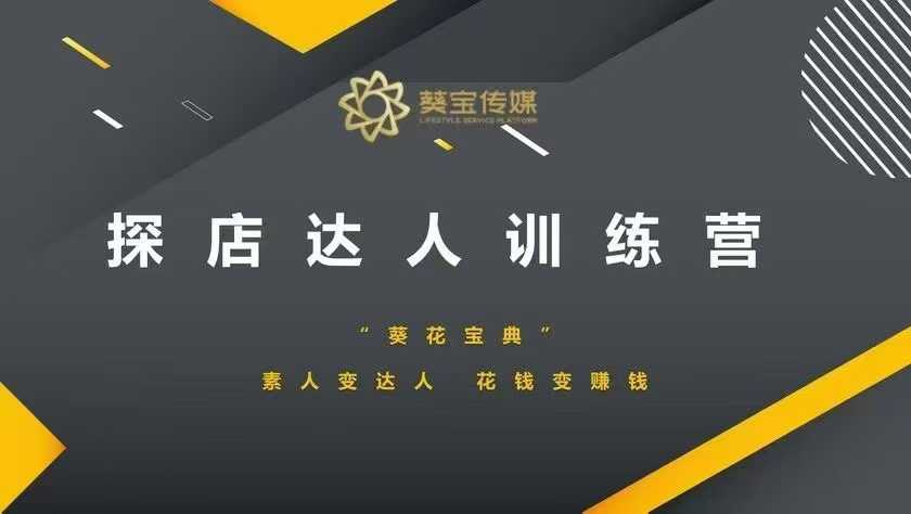 探店达人训练营，素人变达人，花钱变赚钱-大熊网创