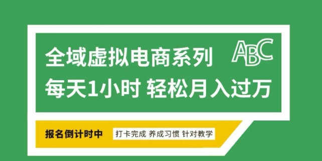 全域虚拟电商变现系列，通过平台出售虚拟电商产品从而获利-大熊网创