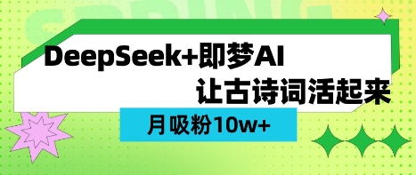 用DeepSeek做AI 古诗词视频，涨粉 10W+(保姆级教程)-网创星球