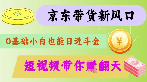 最新京东短视频带货代运营秘籍，轻松躺挣【揭秘】-大熊网创