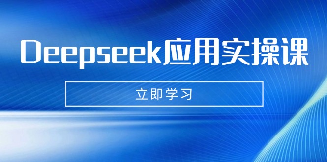 Deepseek应用实操课：AI制作数字妈妈、写真、短视频，辅导作业，PPT制作等-网创星球