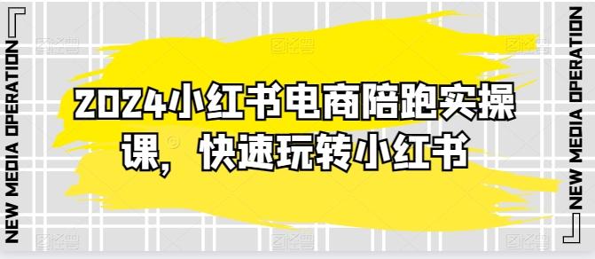2024小红书电商陪跑实操课，快速玩转小红书，超过20节精细化课程-网创星球