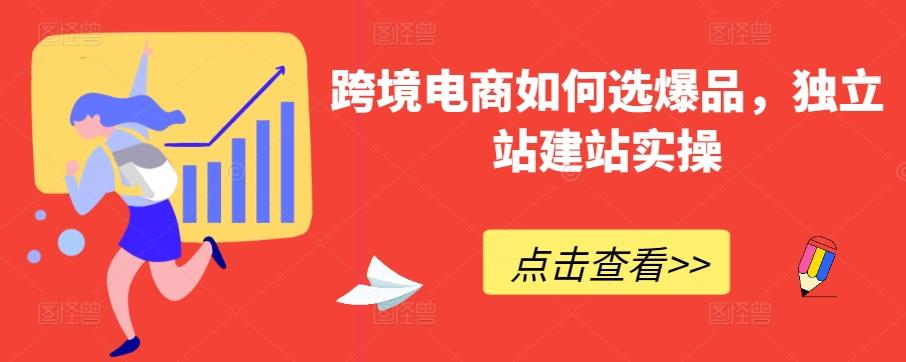 跨境电商如何选爆品，独立站建站实操-大熊网创