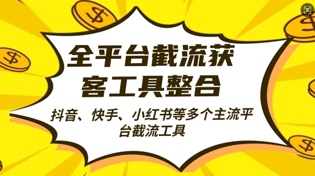 全平台截流获客工县整合全自动引流，日引2000+精准客户【揭秘】-大熊网创
