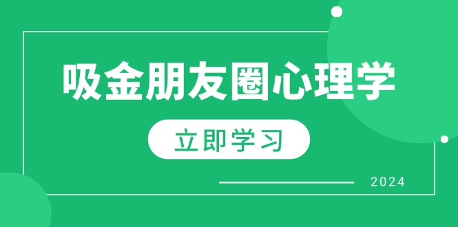 朋友圈吸金心理学：揭秘心理学原理，增加业绩，打造个人IP与行业权威-网创星球
