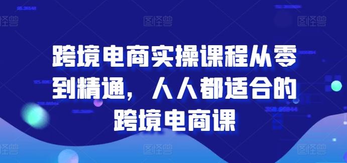 跨境电商实操课程从零到精通，人人都适合的跨境电商课-大熊网创