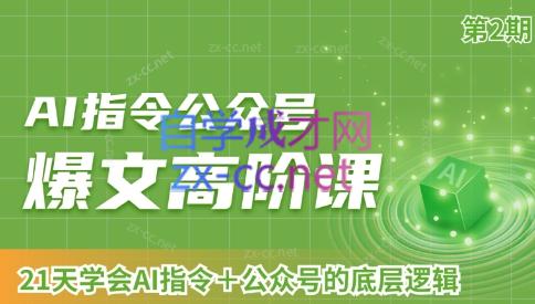 AI破局俱乐部·AI指令公众号高阶课（第2期）-网创星球