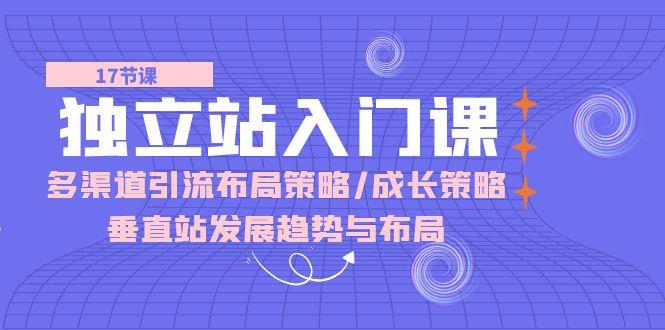 独立站 入门课：多渠道 引流布局策略/成长策略/垂直站发展趋势与布局-大熊网创