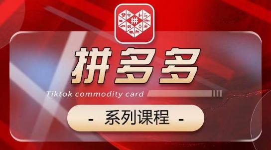 2024拼多多系列课，【基础】【运营】【活动】【推广】【玩法】5大模块-大熊网创