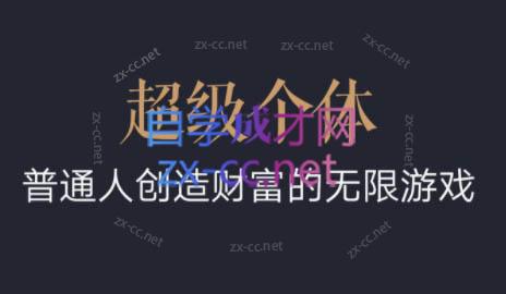 超级个体·普通人创造财富的无限游戏-网创星球