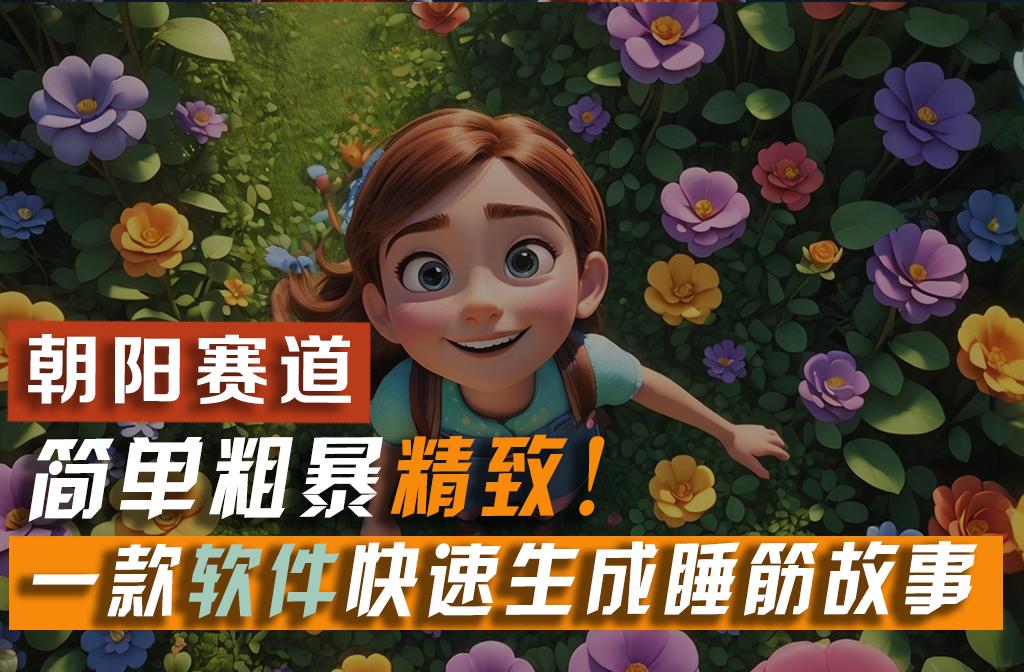 利用一款软件5分钟一条爆款睡筋故事，简单粗暴精致！小白月入2w+-大熊网创