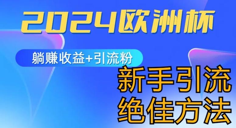 2024欧洲杯风口的玩法及实现收益躺赚+引流粉丝的方法，新手小白绝佳项目【揭秘】-大熊网创