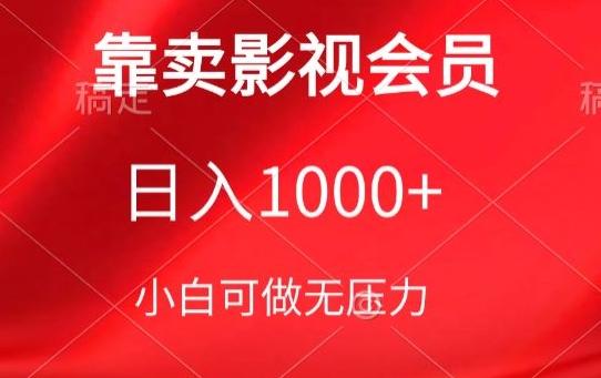 靠卖影视会员，日入1000+，落地保姆级教程，新手可学【揭秘】-大熊网创
