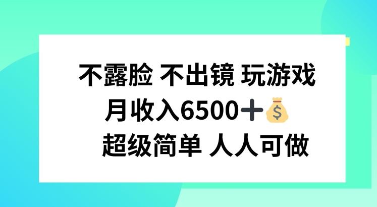 不露脸 不出境 玩游戏，月入6500 超级简单 人人可做【揭秘】-大熊网创
