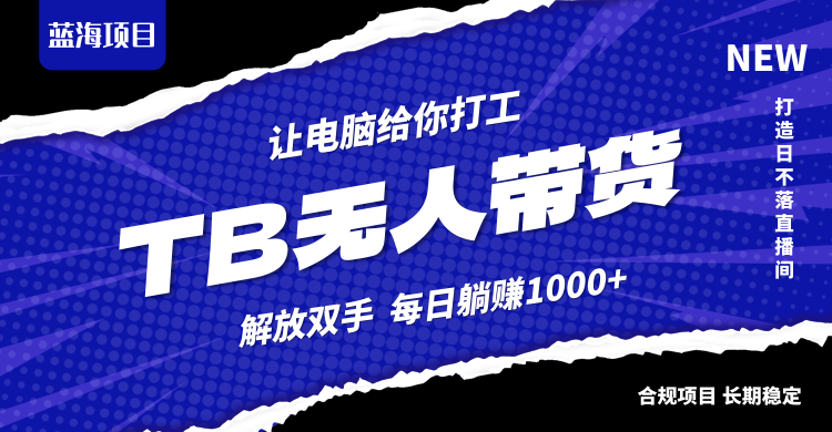 淘宝无人直播最新玩法，不违规不封号，轻松月入3W+-大熊网创