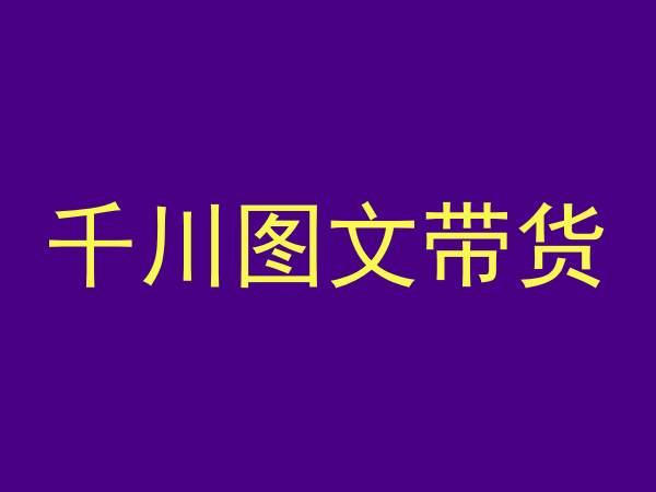 千川图文带货，测品+认知+实操+学员问题，抖音千川教程投放教程-大熊网创