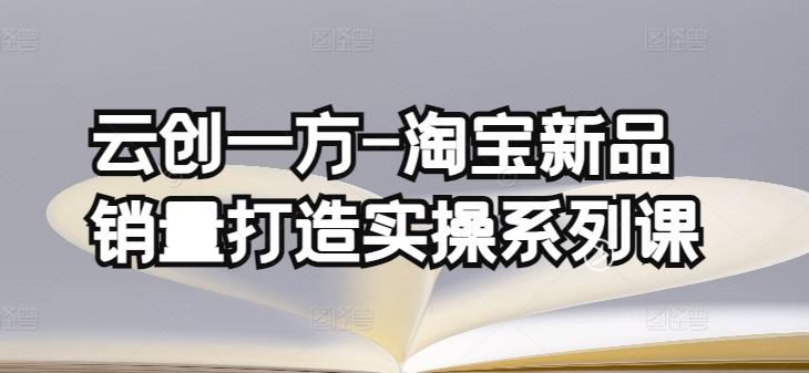 云创一方-淘宝新品销量打造实操系列课，基础销量打造(4课程)+补单渠道分析(4课程)-大熊网创