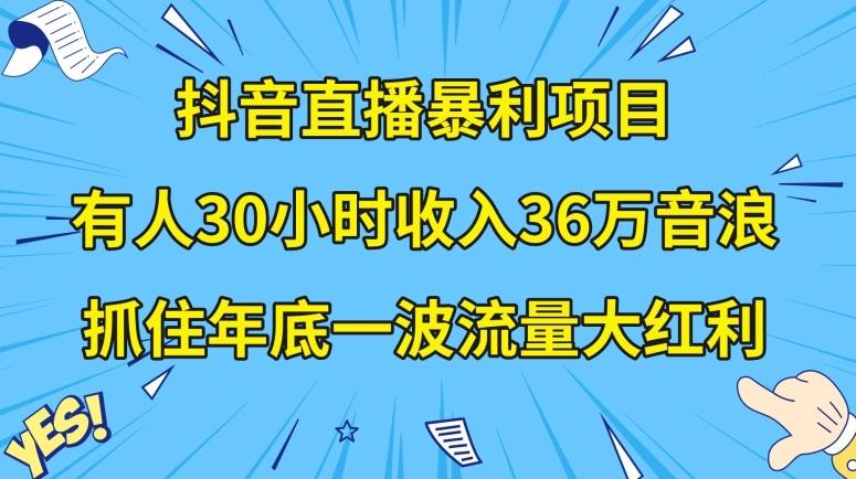 抖音直播暴利项目，有人30小时收入36万音浪，公司宣传片年会视频制作，抓住年底一波流量大红利【揭秘】-大熊网创