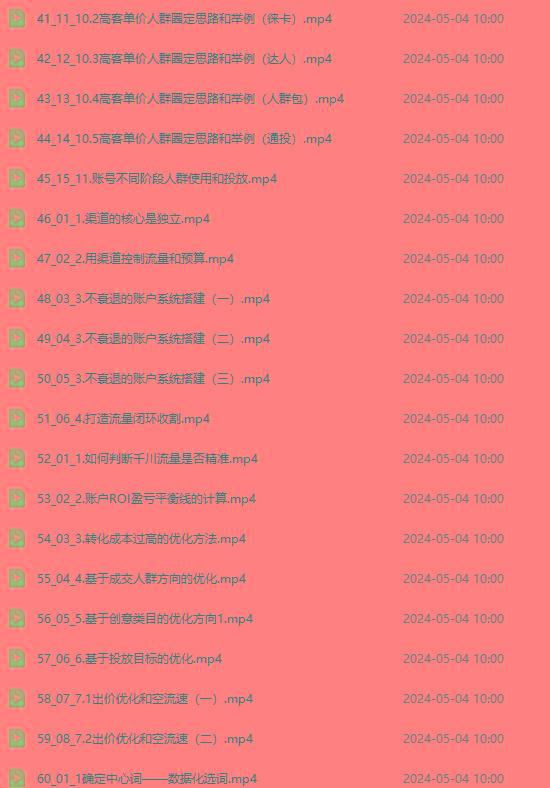 图片[3]-2024单品正价起号，直播素材投流选品：选品课+投流课+素材课+卡首屏/100节-网创星球