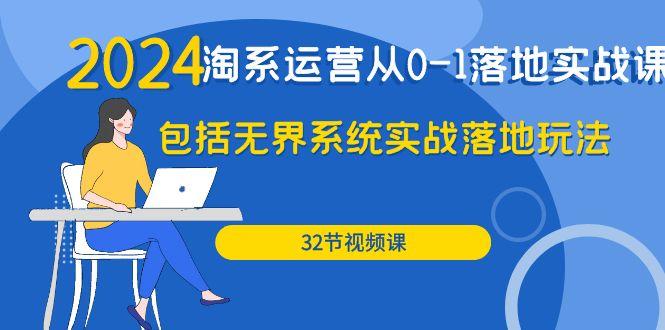 (9919期)2024·淘系运营从0-1落地实战课：包括无界系统实战落地玩法(32节)-大熊网创