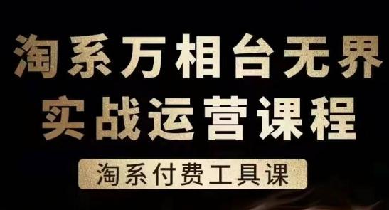 淘系万相台无界实战运营课，淘系付费工具课-大熊网创