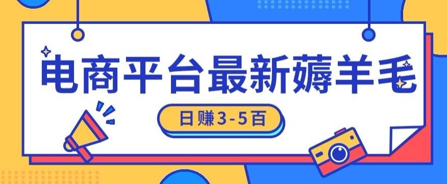 日赚300-500的电商平台薅羊毛新玩法，可重复操作，小白也可简单上手-大熊网创