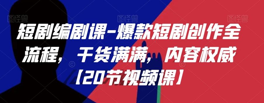 短剧编剧课-爆款短剧创作全流程，干货满满，内容权威【20节视频课】-大熊网创