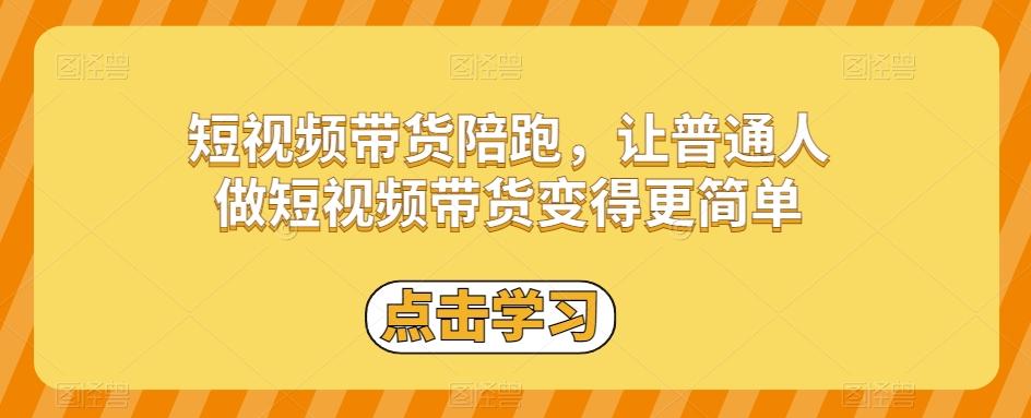 短视频带货陪跑，让普通人做短视频带货变得更简单-大熊网创