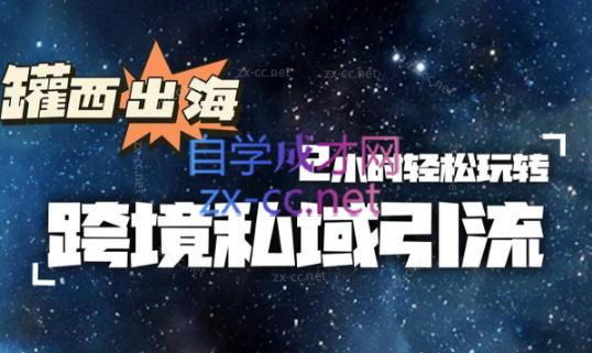 罐西老师·零基础学会跨境私域引流-大熊网创