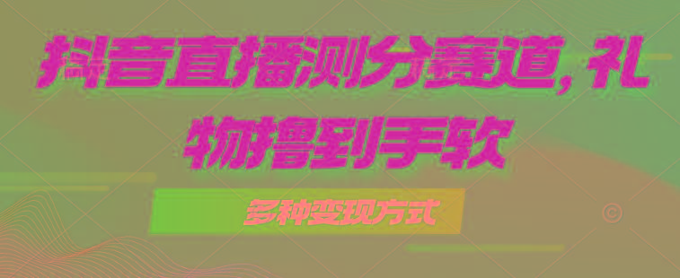 抖音直播测分赛道，多种变现方式，轻松日入1000+-大熊网创