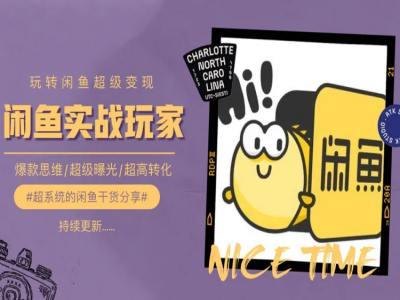 手把手教你0到1系统玩转闲鱼变现，爆款思维/超级曝光/超高转化-大熊网创