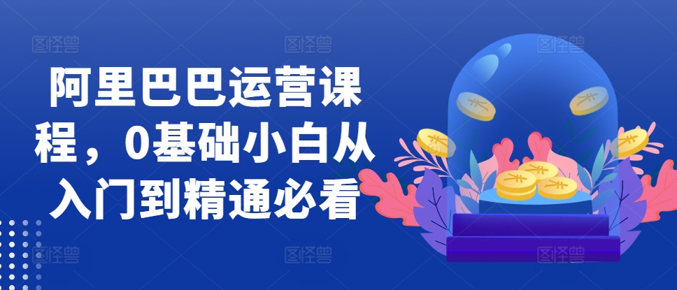 阿里巴巴运营课程，0基础小白从入门到精通必看-大熊网创