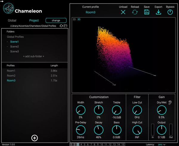 Accentize Chameleon(智能音频插件) v2.1.1 免费版-大熊网创
