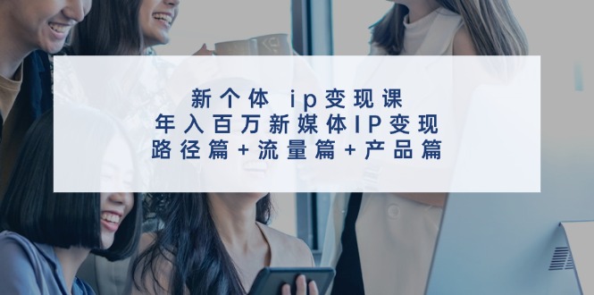 新个体ip变现课，年入百万新媒体IP变现，路径篇+流量篇+产品篇-大熊网创