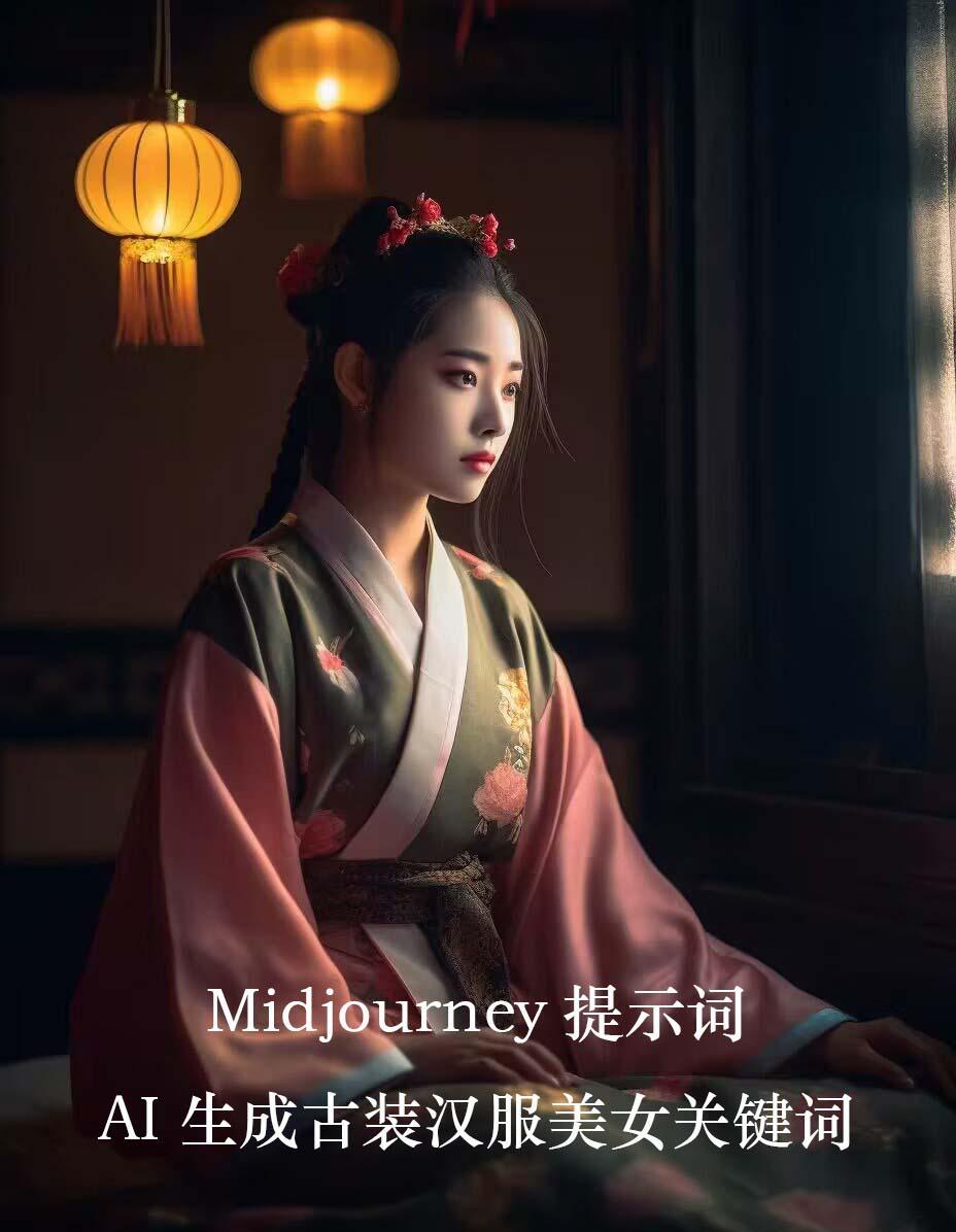 Midjourney关键词-AI生成中国风古装汉服美女人像提示关键词-大熊网创