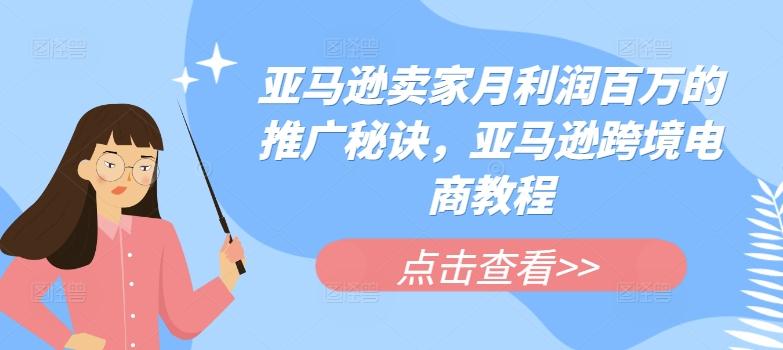 亚马逊卖家月利润百万的推广秘诀，亚马逊跨境电商教程-大熊网创