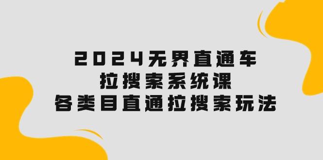 2024无界直通车·拉搜索系统课：各类目直通车 拉搜索玩法！-大熊网创