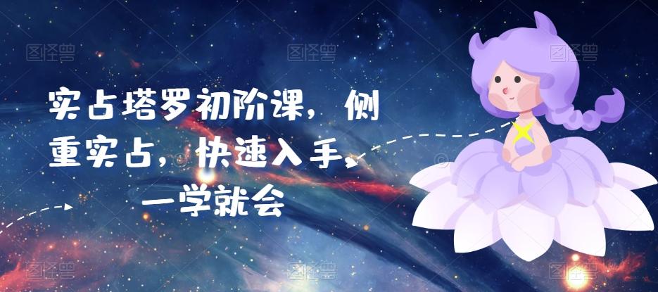 实占塔罗初阶课，侧重实占，快速入手，一学就会-大熊网创