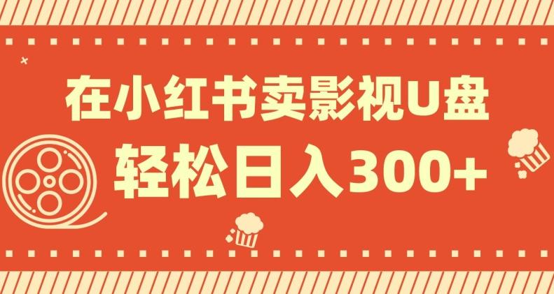 在小红书上卖影视U盘，轻松日入300+，操作简单，小白可轻松上手-大熊网创