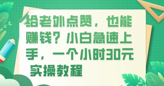 给老外点赞，也能赚钱？小白急速上手，实操教程-大熊网创