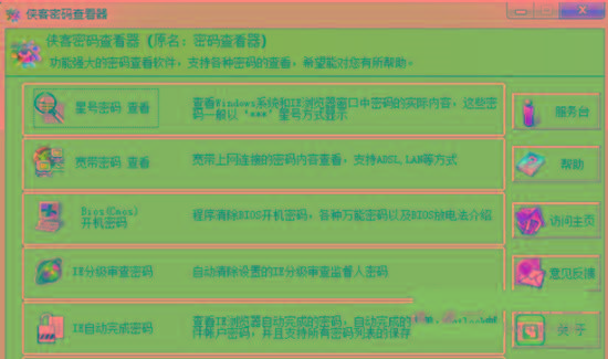 侠客星号密码查看器 v4.93 免费版-大熊网创