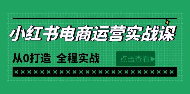 (9946期)最新小红书·电商运营实战课，从0打造  全程实战(65节视频课)-大熊网创