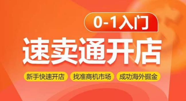 速卖通开店0-1入门，新手快速开店 找准商机市场 成功海外掘金-大熊网创