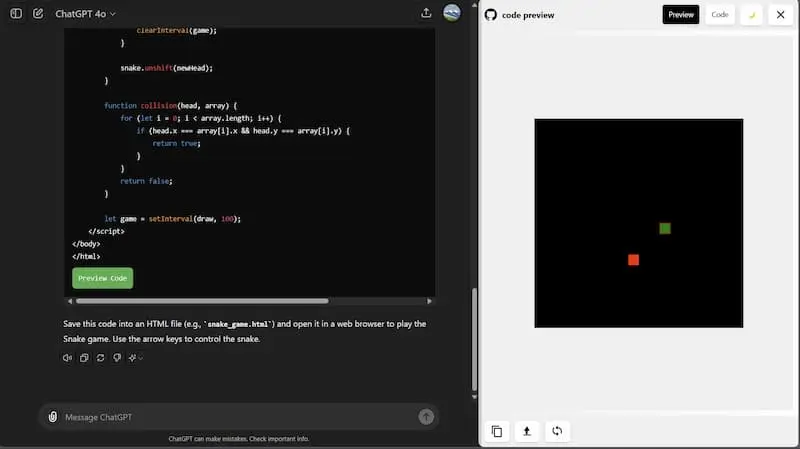 ChatGPT Code Preview｜AI编程预览工具-大熊网创
