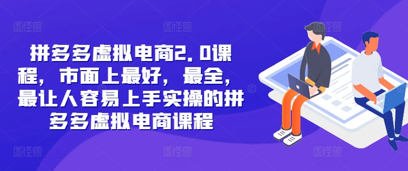 拼多多虚拟电商2.0项目，市面上最好，最全，最让人容易上手实操的拼多多虚拟电商课程-大熊网创