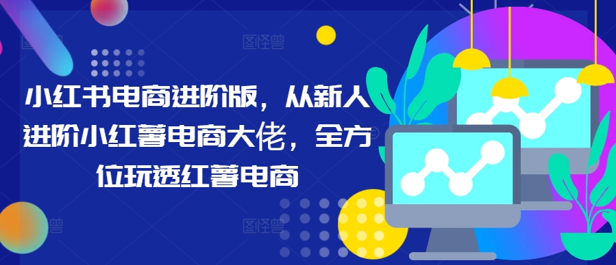 小红书电商进阶版，从新人进阶小红薯电商大佬，全方位玩透红薯电商-网创星球